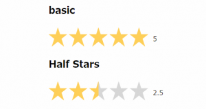 「vue-star-rating」で星評価コンポーネントを実装する