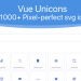 1000種類以上のSVGアイコンUniconsを使用できるライブラリ「vue-unicons」